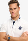 Superdry Pique Monogram Polo Shirt, White