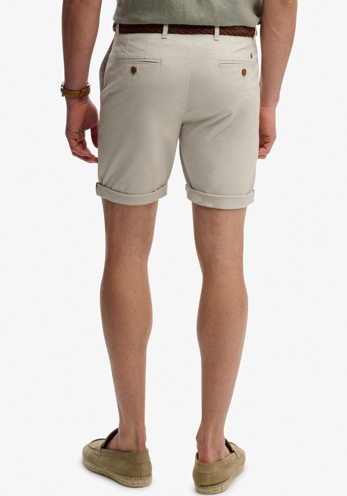 Superdry Premium Chino Shorts, Light Grey