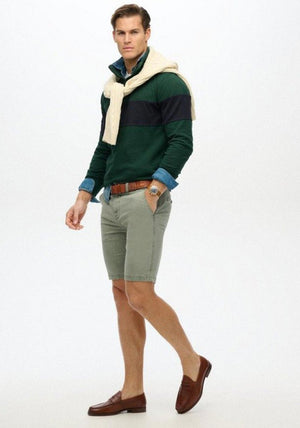 Superdry Premium Chino Shorts, Sage Green