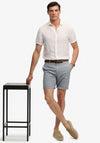 Superdry Premium Houndstooth Chino Shorts, Blue