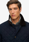Superdry Quilted Estate Jacket, Eclipse Navy