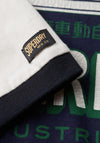Superdry Ringer Workwear Graphic T-Shirt, Winter White & Eclipse Navy