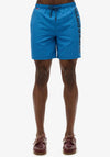 Superdry Sport Graphic 17” Swim Shorts, Monaco Blue