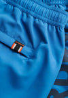 Superdry Sport Graphic 17” Swim Shorts, Monaco Blue