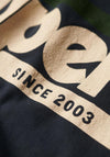 Superdry Terrain Striped Logo T-Shirt, Eclipse Navy