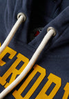 Superdry Track & Field Athletic Graphic Hoodie, Blue Navy