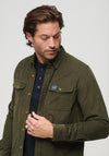 Superdry Trailsman Corduroy Shirt, Dark Moss Green