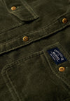 Superdry Trailsman Corduroy Shirt, Dark Moss Green