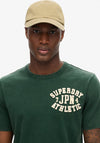 Superdry Vintage Athletic Chest T-Shirt, Enamel Green