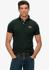 Superdry Vintage Athletic Embroidered Polo Shirt, Eagle Green
