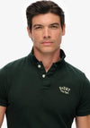 Superdry Vintage Athletic Embroidered Polo Shirt, Eagle Green