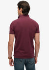 Superdry Vintage Athletic Embroidered Polo Shirt, Wine