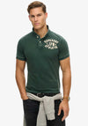 Superdry Vintage Athletic Polo Shirt, Enamel Green