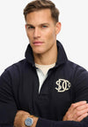 Superdry Vintage Athletic Rugby Shirt, Eclipse Navy
