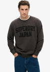 Superdry Vintage Athletic Tonal Sweatshirt, Charcoal Grey