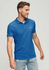 Superdry Vintage Destroy Polo Shirt, Monaco Blue