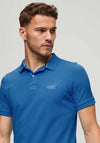 Superdry Vintage Destroy Polo Shirt, Monaco Blue
