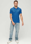 Superdry Vintage Destroy Polo Shirt, Monaco Blue