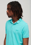 Superdry Vintage Destroy Polo Shirt, Aruba Aqua