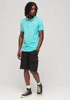 Superdry Vintage Destroy Polo Shirt, Aruba Aqua
