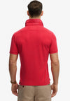 Superdry Vintage Destroy Polo Shirt, Burnt Red