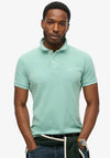 Superdry Vintage Destroy Polo Shirt, Spearmint Light Green