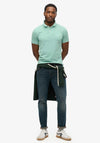 Superdry Vintage Destroy Polo Shirt, Spearmint Light Green