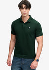 Superdry Vintage Destroy Polo Shirt, Mountain Green
