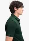 Superdry Vintage Destroy Polo Shirt, Mountain Green