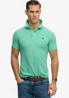 Superdry Vintage Destroy Polo Shirt, Spring Bud Green