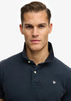 Superdry Vintage Destroy Polo Shirt, Eclipse Navy