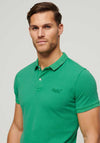 Superdry Vintage Destroy Polo Shirt, Retro Green