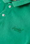 Superdry Vintage Destroy Polo Shirt, Retro Green