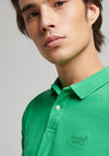 Superdry Vintage Destroy Polo Shirt, Retro Green