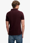 Superdry Vintage Destroy Polo Shirt, Wine
