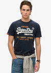 Superdry Vintage Logo Cali T-Shirt, Nautical Navy