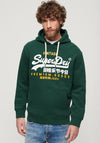 Superdry Vintage Logo Duo Hoodie, Enamel Green