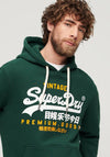 Superdry Vintage Logo Duo Hoodie, Enamel Green