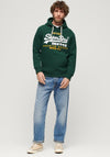 Superdry Vintage Logo Duo Hoodie, Enamel Green