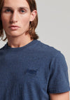 Superdry Vintage Logo Embroidered T-Shirt, Bright Blue Marl