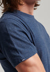Superdry Vintage Logo Embroidered T-Shirt, Bright Blue Marl