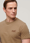 Superdry Vintage Logo Embroidered T-Shirt, Buck Tan Brown