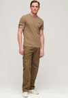 Superdry Vintage Logo Embroidered T-Shirt, Buck Tan Brown