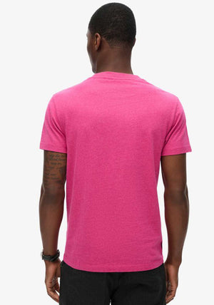 Superdry Vintage Logo Embroidered T-Shirt, Magenta Marl