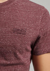 Superdry Vintage Logo Embroidered T-Shirt, Burgundy Heather