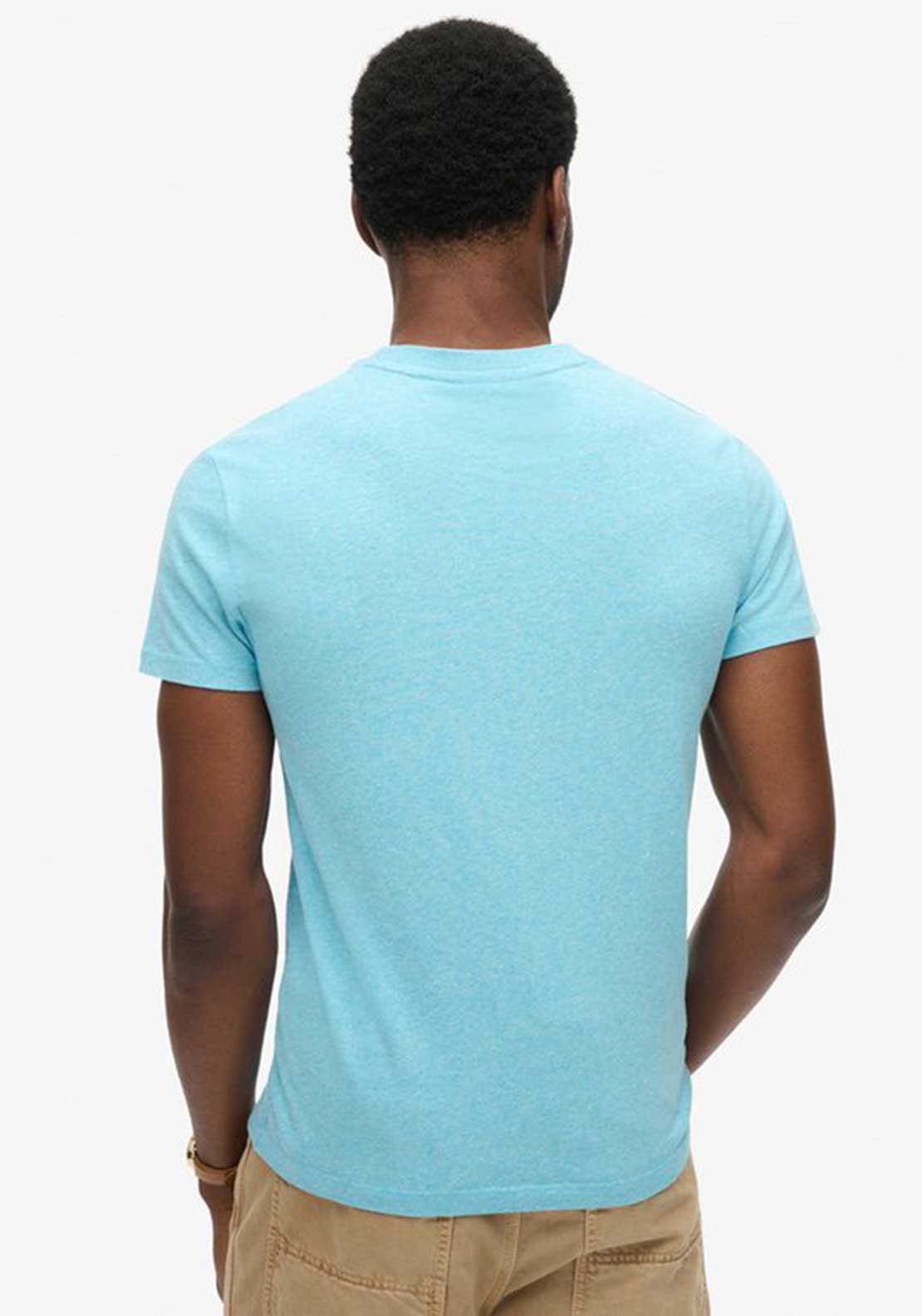 Superdry Vintage Logo Embroidered T-Shirt, Turquoise Sea Grit