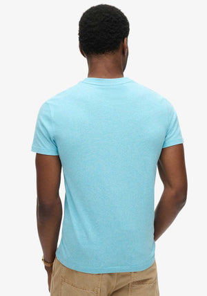 Superdry Vintage Logo Embroidered T-Shirt, Turquoise Sea Grit