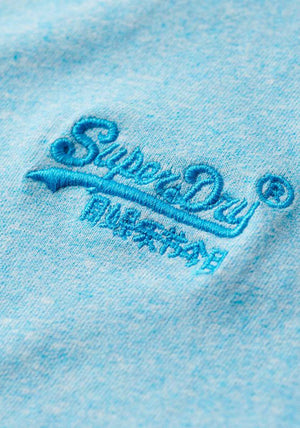 Superdry Vintage Logo Embroidered T-Shirt, Turquoise Sea Grit