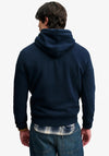 Superdry Vintage Logo Heritage Relaxed Hoodie, Deep Sea Blue Marl