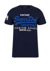 Superdry Vintage Logo T-Shirt, Midnight Blue